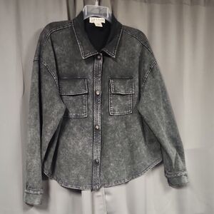 Women's Gray Denim Jacket